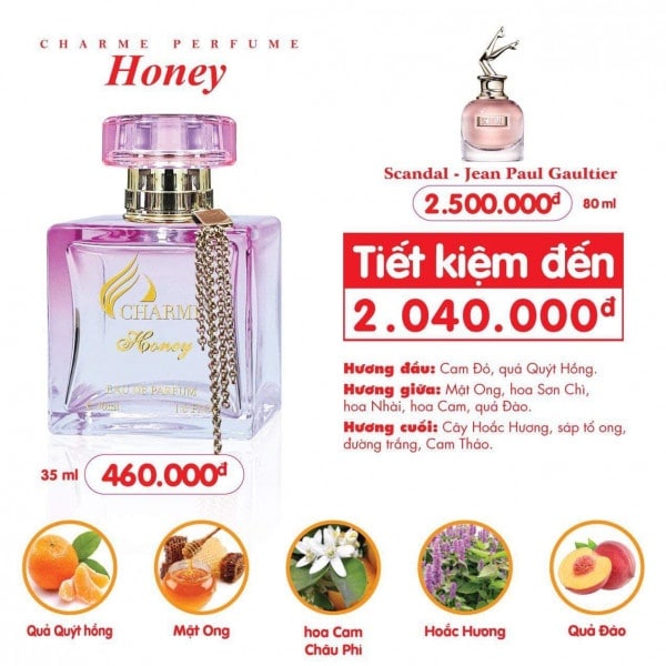 nước hoa charme honey