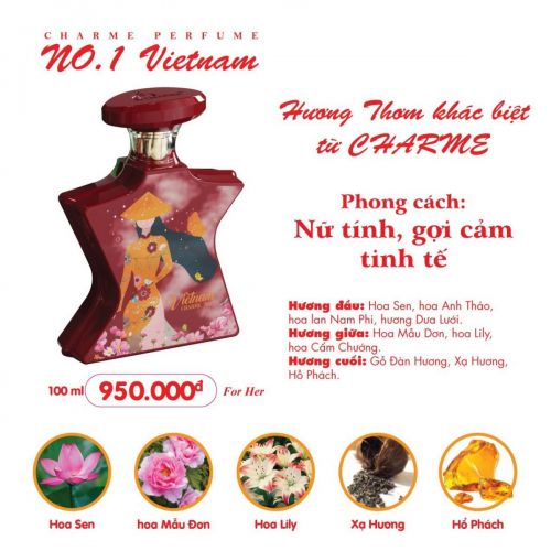 Nước Hoa Charme No.1 Việt Nam 100ml