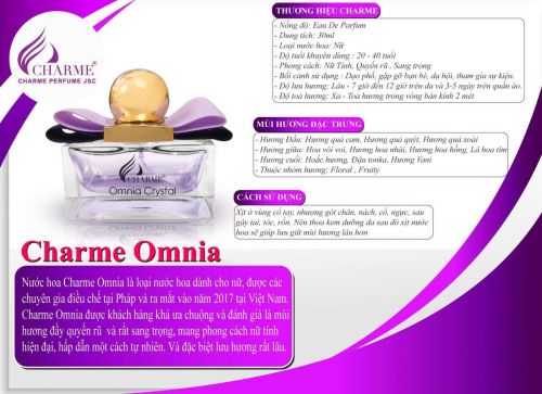 Review Charme omnia crystal mùi hương độc quyền của nước hoa Charme